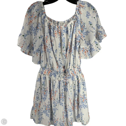 Romper By Clothes Mentor In Floral Print, Size: M