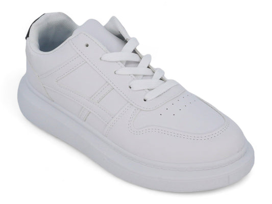 Men`s White Black Platform Sneaker