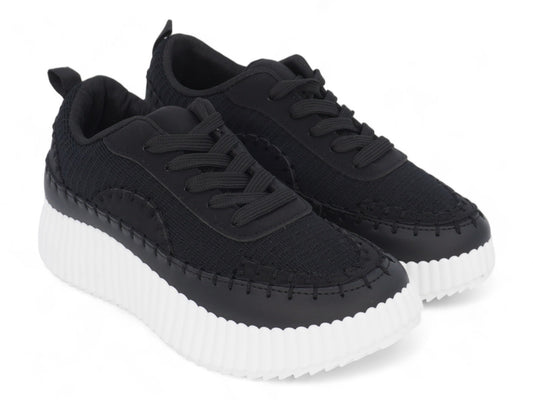 Women`s Black Charleigh Platform Sneaker