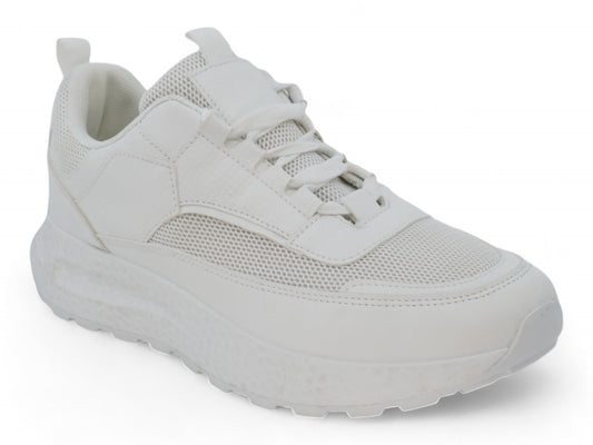 Women`s White Mesh Sporty Sneaker